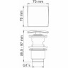 Донный клапан с переливом WASSERKRAFT GLAN A166