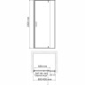 Душевая дверь WASSERKRAFT AISCH 55P04 90см