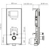 Система инсталляции для унитазов WASSERKRAFT ABENS 20TLT.010.ME.WH.PB04