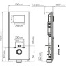 Система инсталляции для унитазов WASSERKRAFT ABENS 20TLT.010.ME.WH.RG02