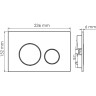 Система инсталляции для унитазов WASSERKRAFT ALLER 10TLT.010.ME.MG02