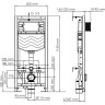 Система инсталляции для унитазов WASSERKRAFT ALLER 10TLT.010.ME.PB01