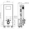 Система инсталляции для унитазов WASSERKRAFT GLAN 66TLT.010.ME.BL.MB02
