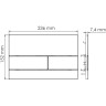 Система инсталляции для унитазов WASSERKRAFT GLAN 66TLT.010.ME.BL.MG04