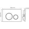 Система инсталляции для унитазов WASSERKRAFT GLAN 66TLT.010.ME.BL.PG02