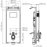 Система инсталляции для унитазов WASSERKRAFT SALM 27TLT.010.ME.BL.PB04