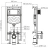 Система инсталляции для унитазов WASSERKRAFT VILS 56TLT.010.ME.MG03