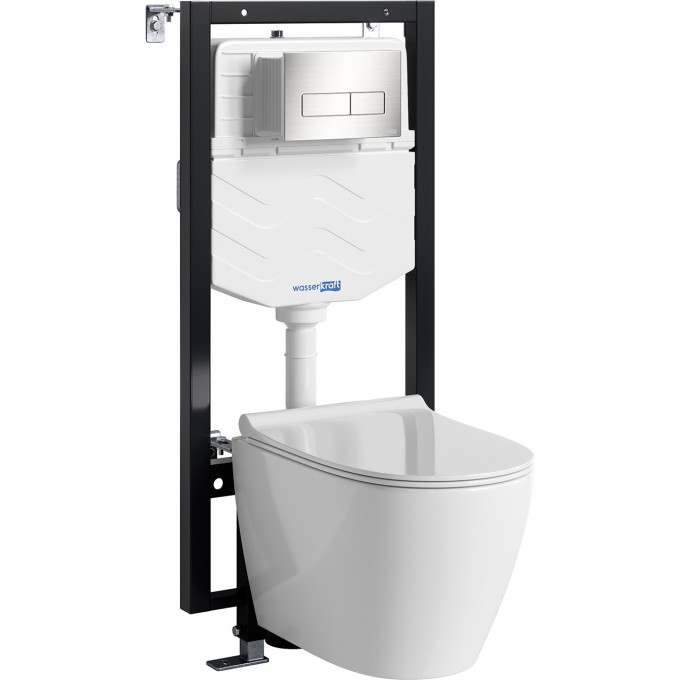 Система инсталляции с унитазом WASSERKRAFT VILS 56TLT.010.ME.BN03.H002