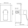 Смеситель для душа WASSERKRAFT ALLER 10651W
